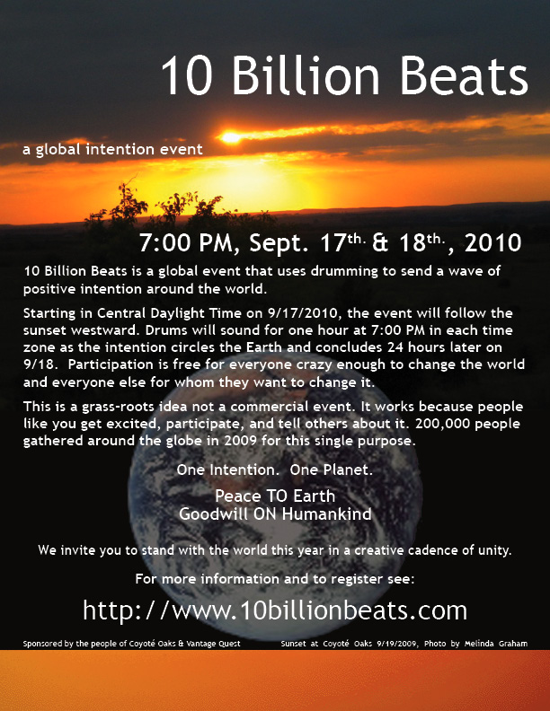 10 Billion Beats 2010 Poster